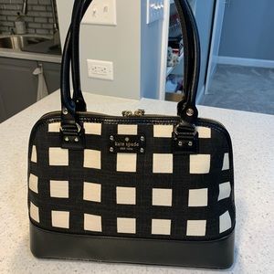 Kate Spade New York Pop Art Check Bowling/Satchel